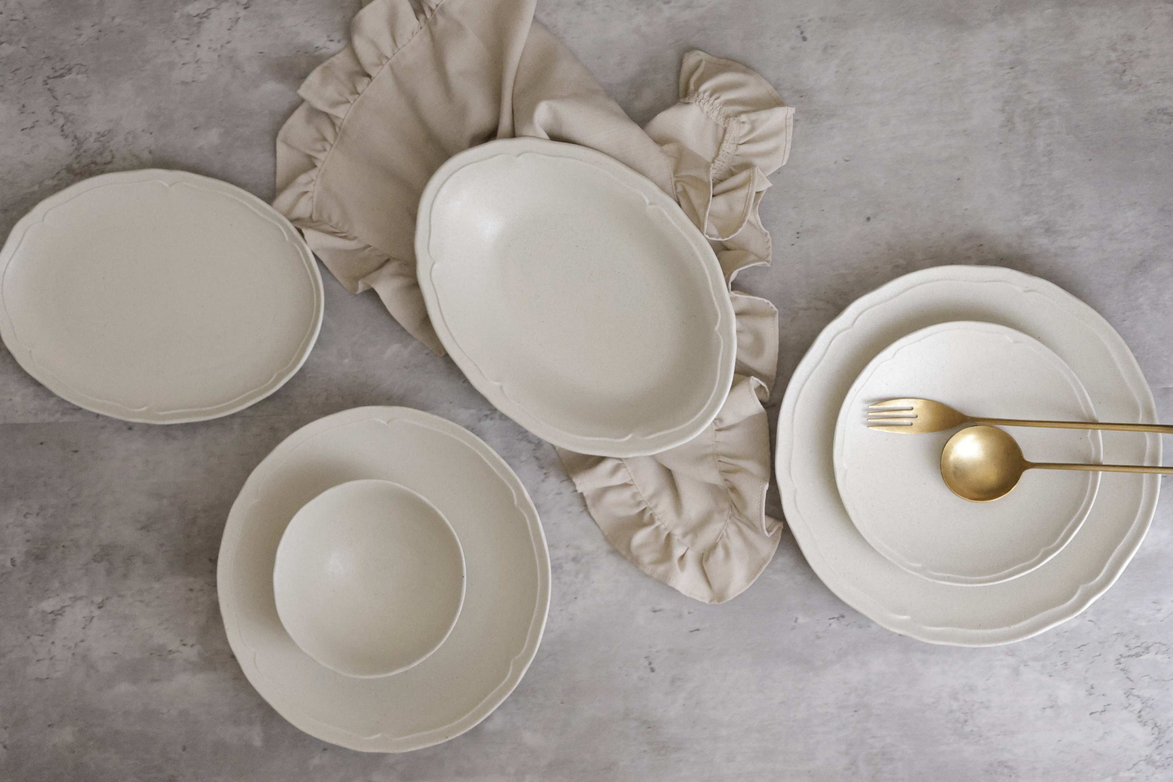 美濃焼 シンプルプレート皿 磁器 RINKA｜大人おしゃれな食器やお皿の