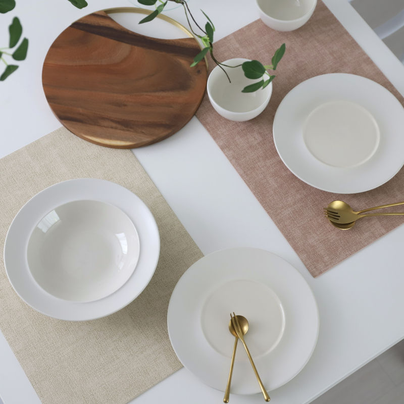 木製楕円形ランチョンマット 3枚セット 木製 楕円形 ランチョンマット 3枚セット ブラウン ランチョンマット