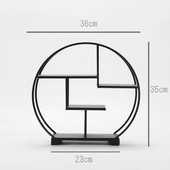 アイアン製 丸モダンシノワズリ アフタヌーンティー飾り棚 | M苦楽園