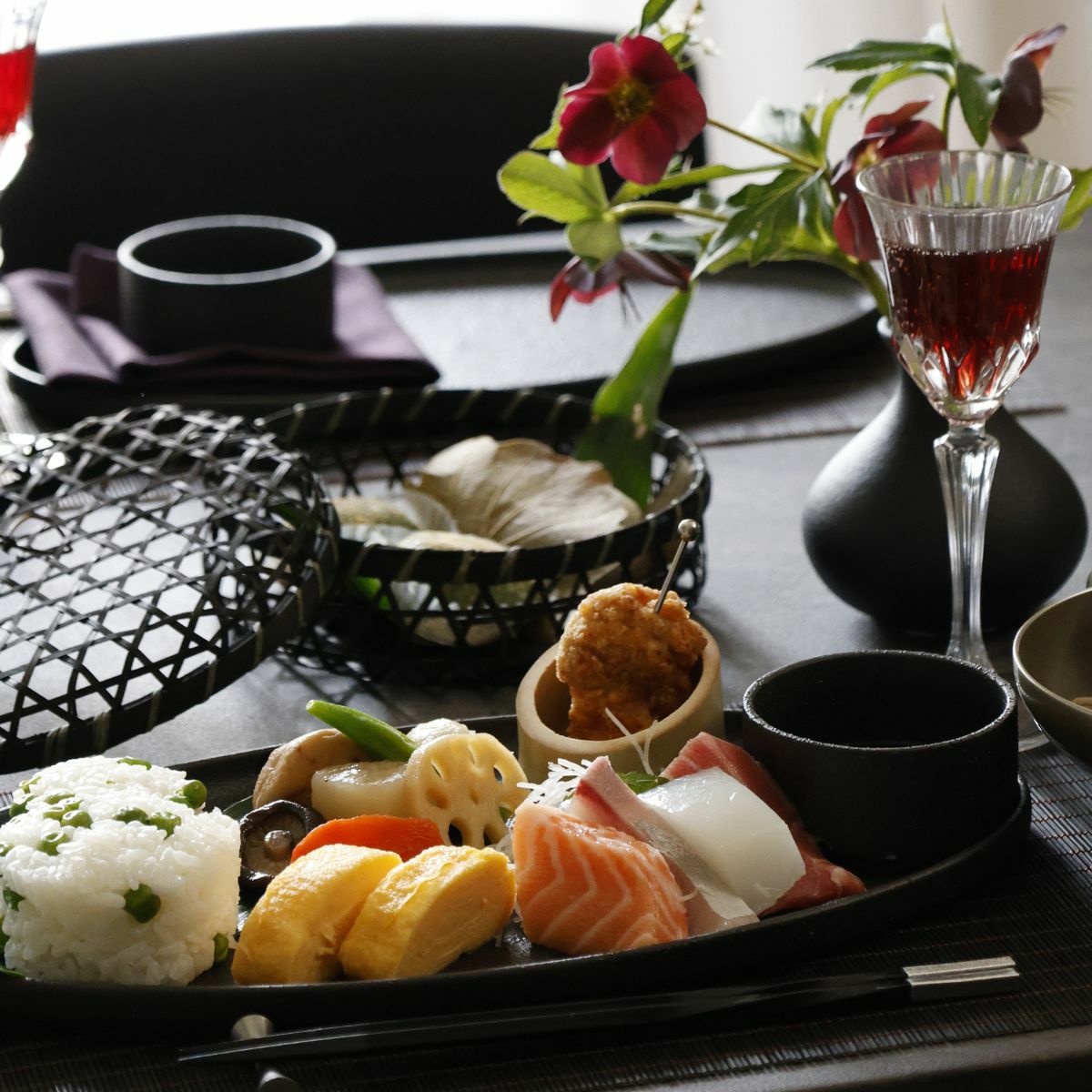 ガラス製　モダンカットリキュールグラス　17cm