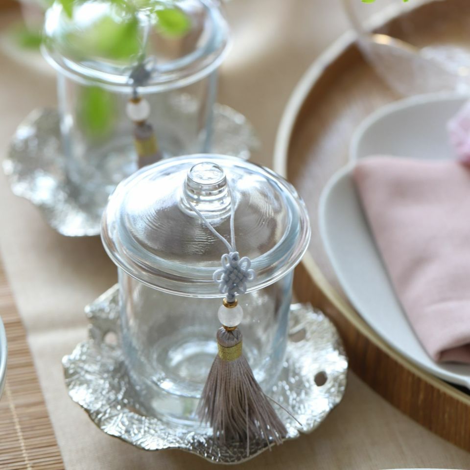 耐熱ガラス製　クリア茶碗蒸し碗