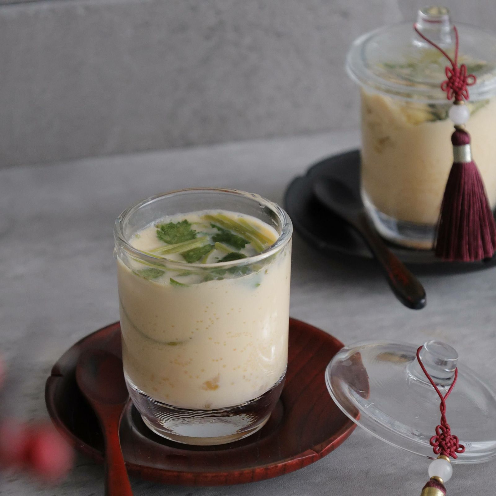 耐熱ガラス製　クリア茶碗蒸し碗