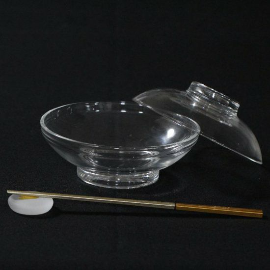 ガラス製 蓋付き椀 15.5cm｜M苦楽園｜おしゃれな食器通販サイト