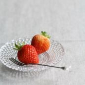 ガラス製 ビードガラスミニプレート小皿