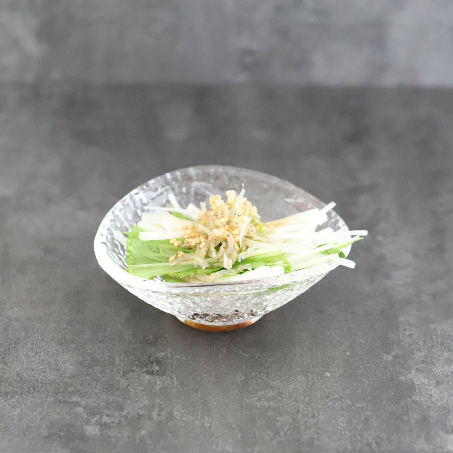 ガラス製　千代口ボウル浅小鉢