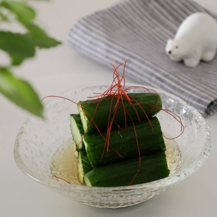 ガラス製　千代口ボウル浅小鉢