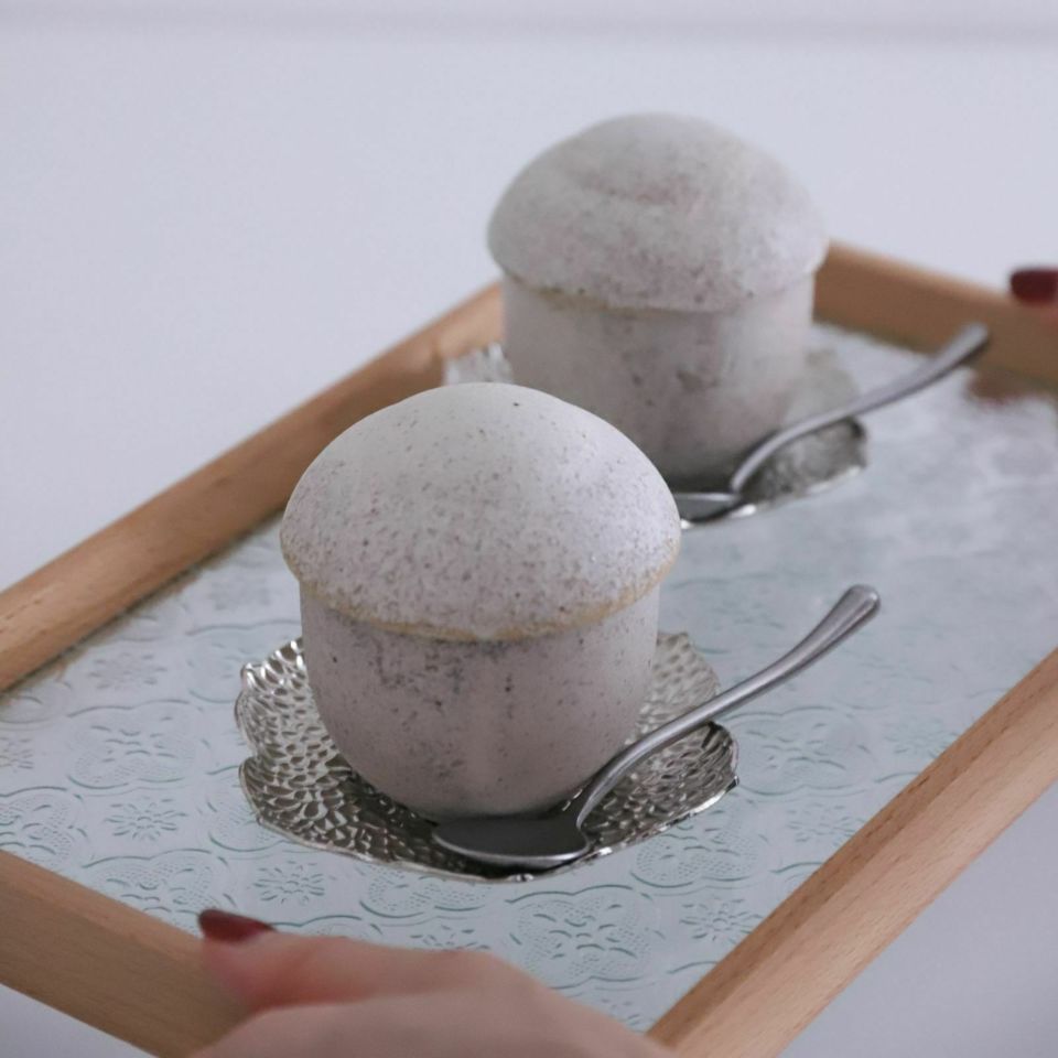 フラワー　シルバー茶たくトレー　10cm