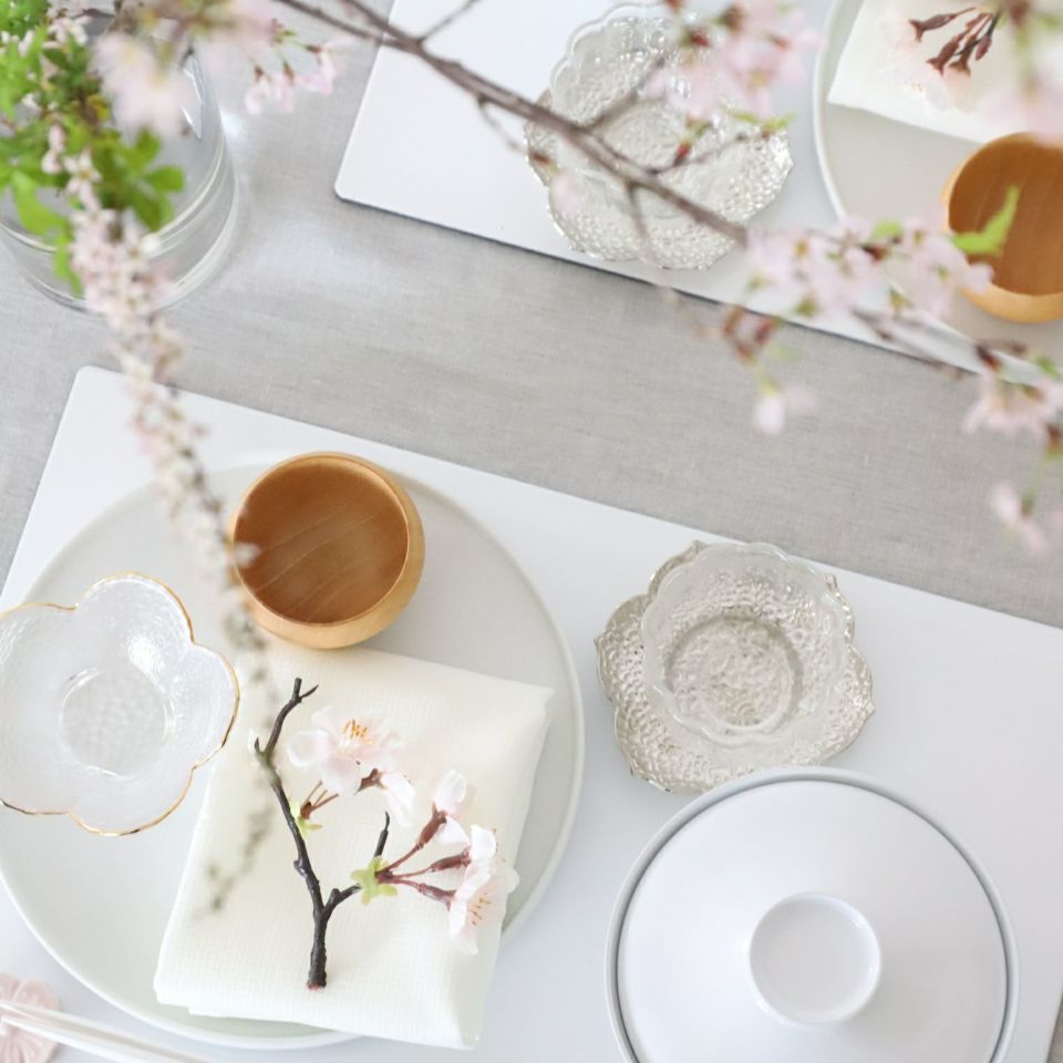 フラワー　シルバー茶たくトレー　10cm