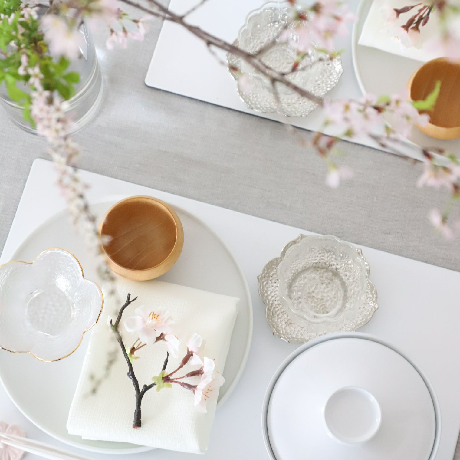 フラワー　シルバー茶たくトレー　10cm