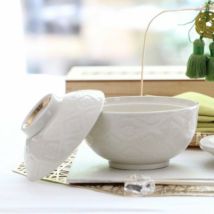 美濃焼 金縁花菱 蓋付き小煮物碗|M苦楽園|おしゃれな食器通販 美濃焼 金縁花菱 蓋付き小煮物碗|M苦楽園|おしゃれな食器通販