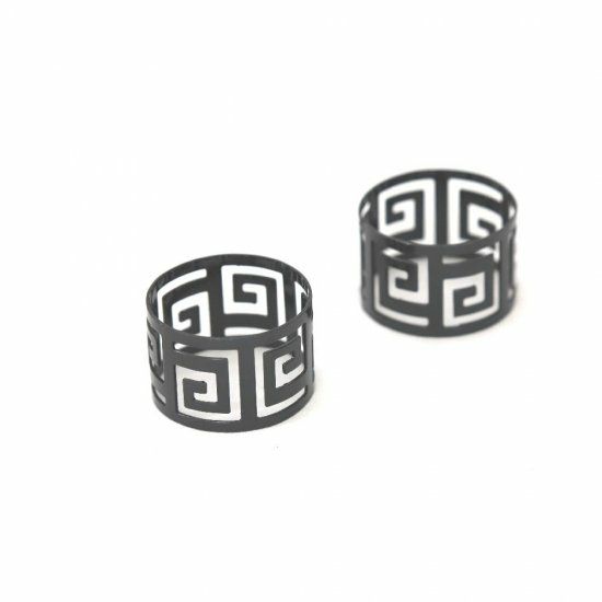  シノワズリブラック　ナプキンリング