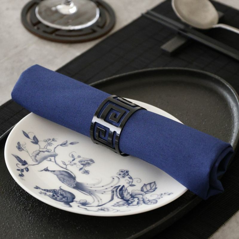 シノワズリブラック　ナプキンリング