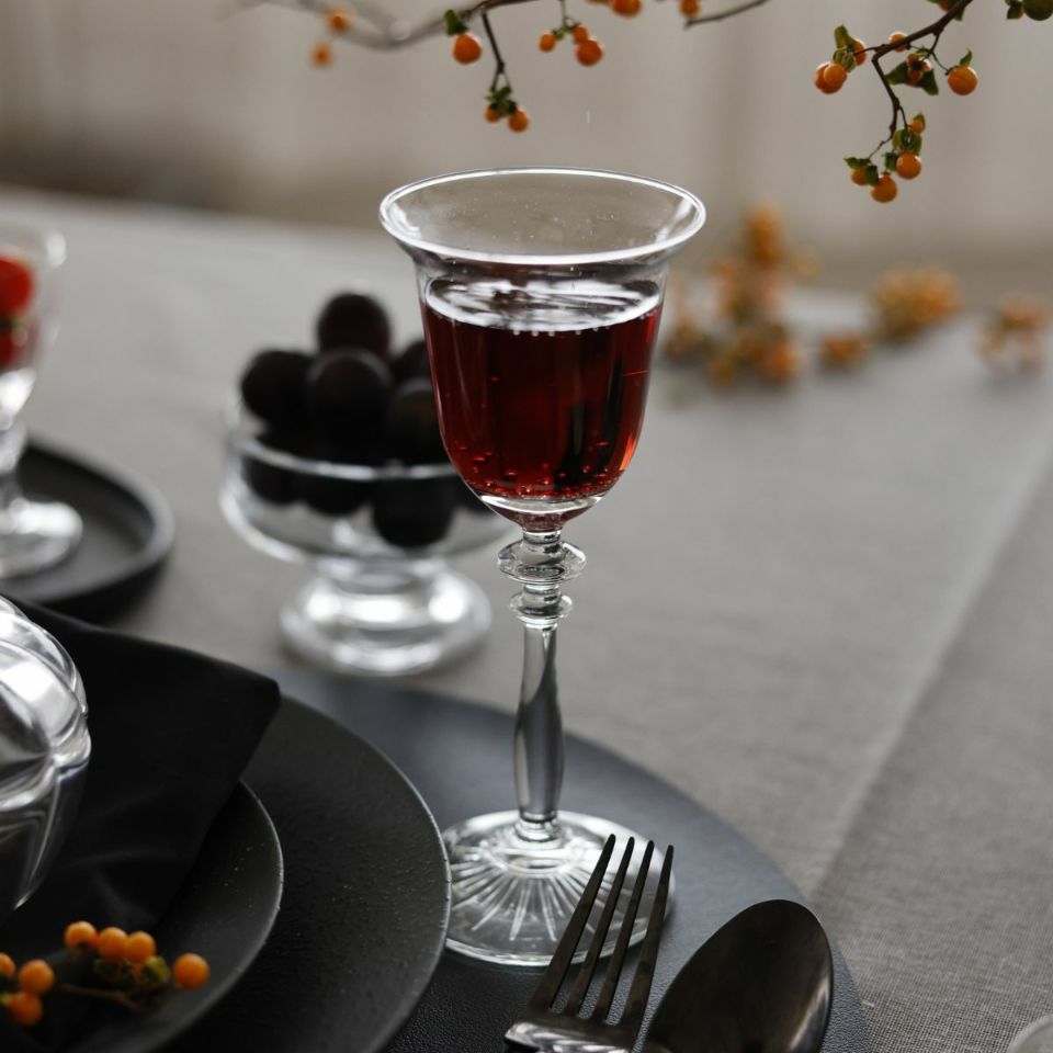 ガラス製　リビークラシカルワイングラス　18.3cm