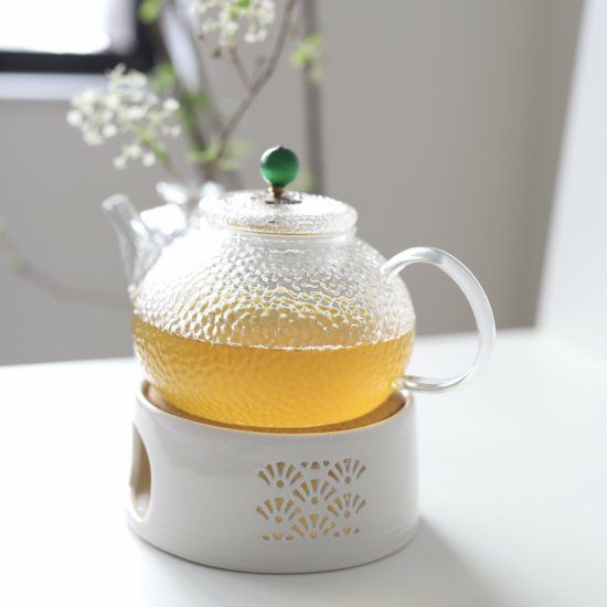 ポットに入れたお茶を保温するのに便利な透かし和モダンティーポットウォーマー