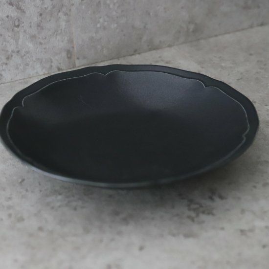 美濃焼　クーププレート皿　磁器　RINKA　22.5cm