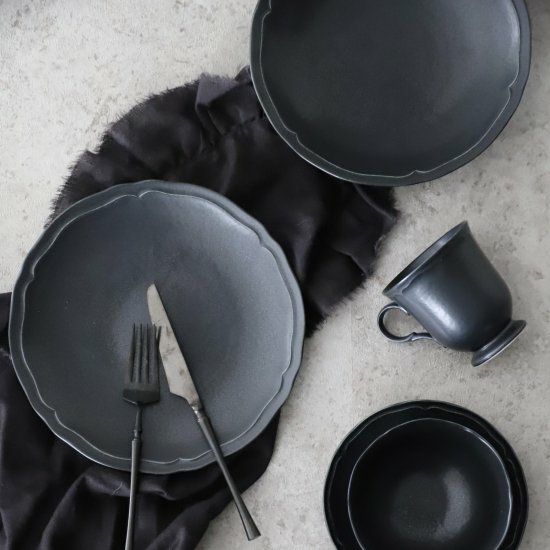 美濃焼　クーププレート皿　磁器　RINKA　22.5cm