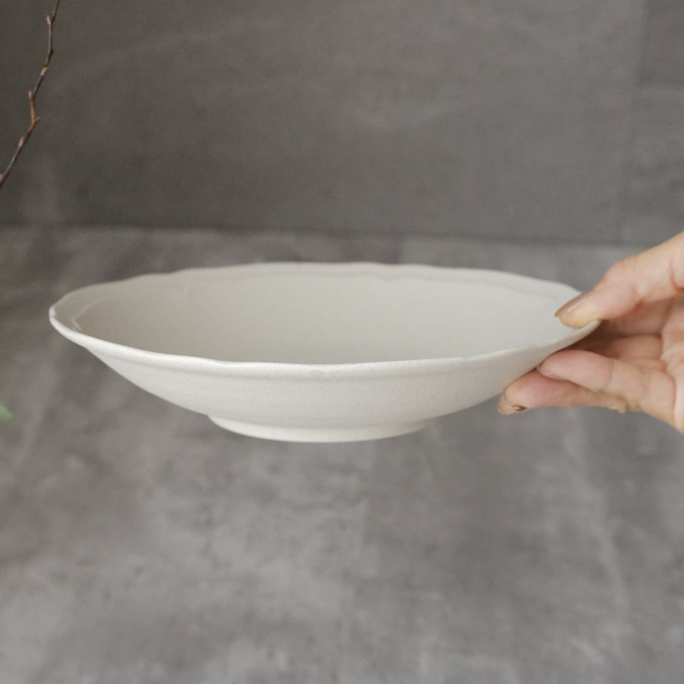 美濃焼　クーププレート皿　磁器　RINKA　22.5cm