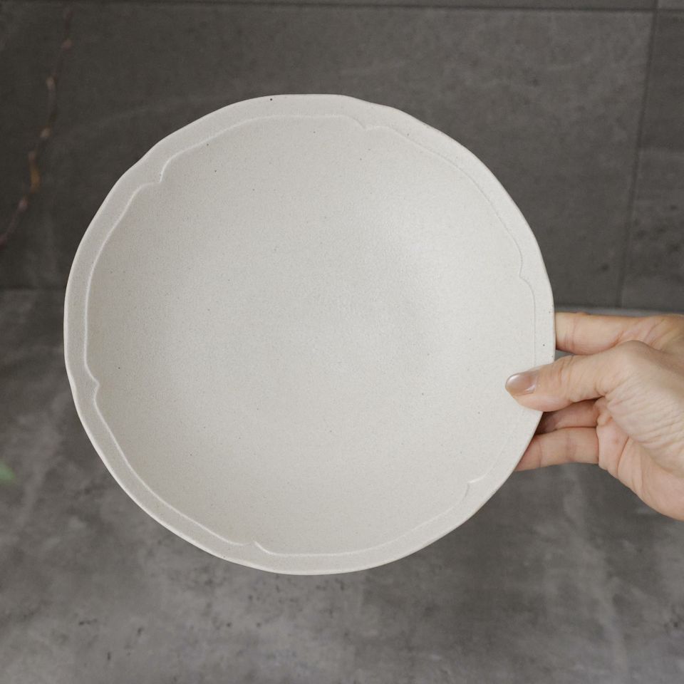 美濃焼　クーププレート皿　磁器　RINKA　22.5cm