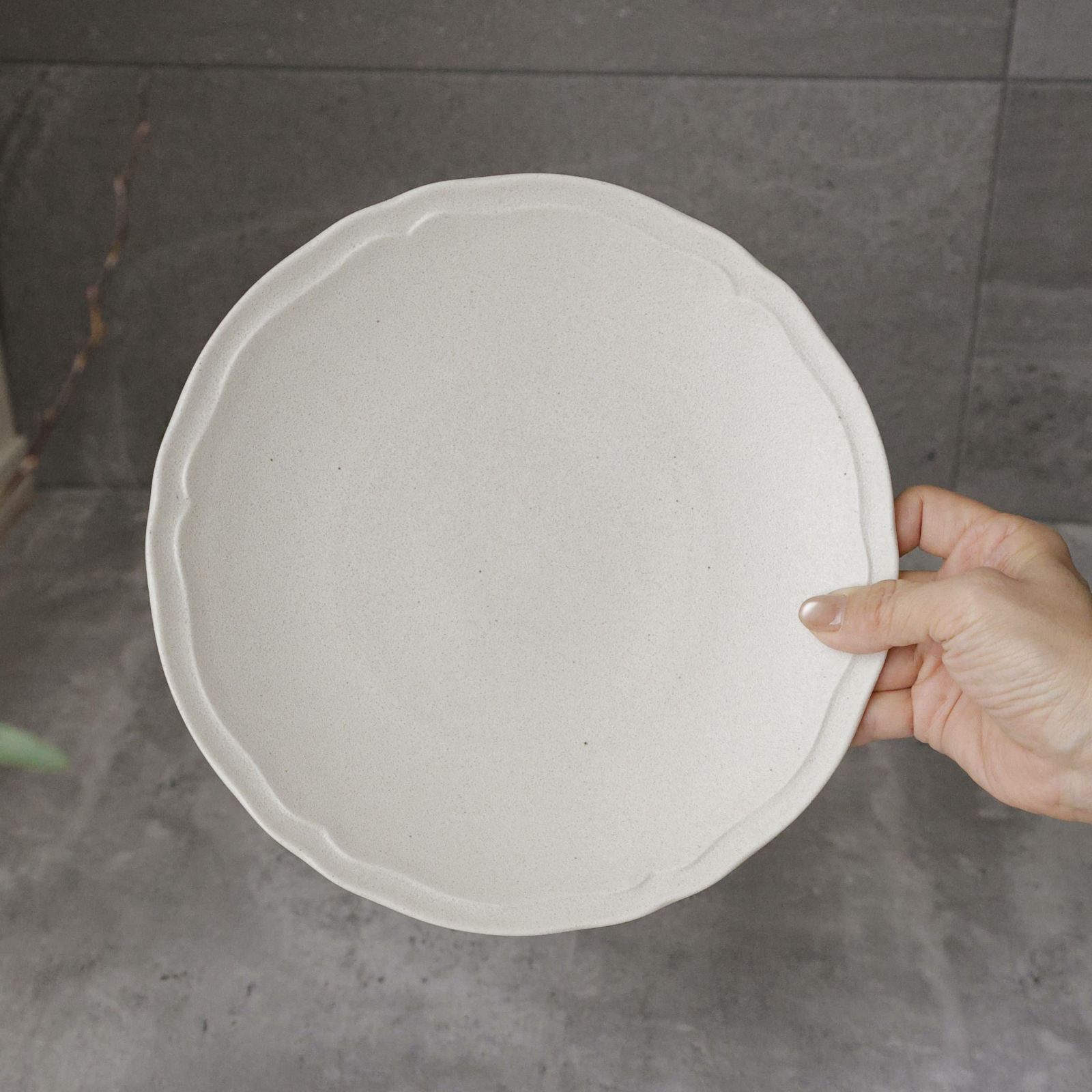 美濃焼　シンプルプレート皿　磁器　RINKA