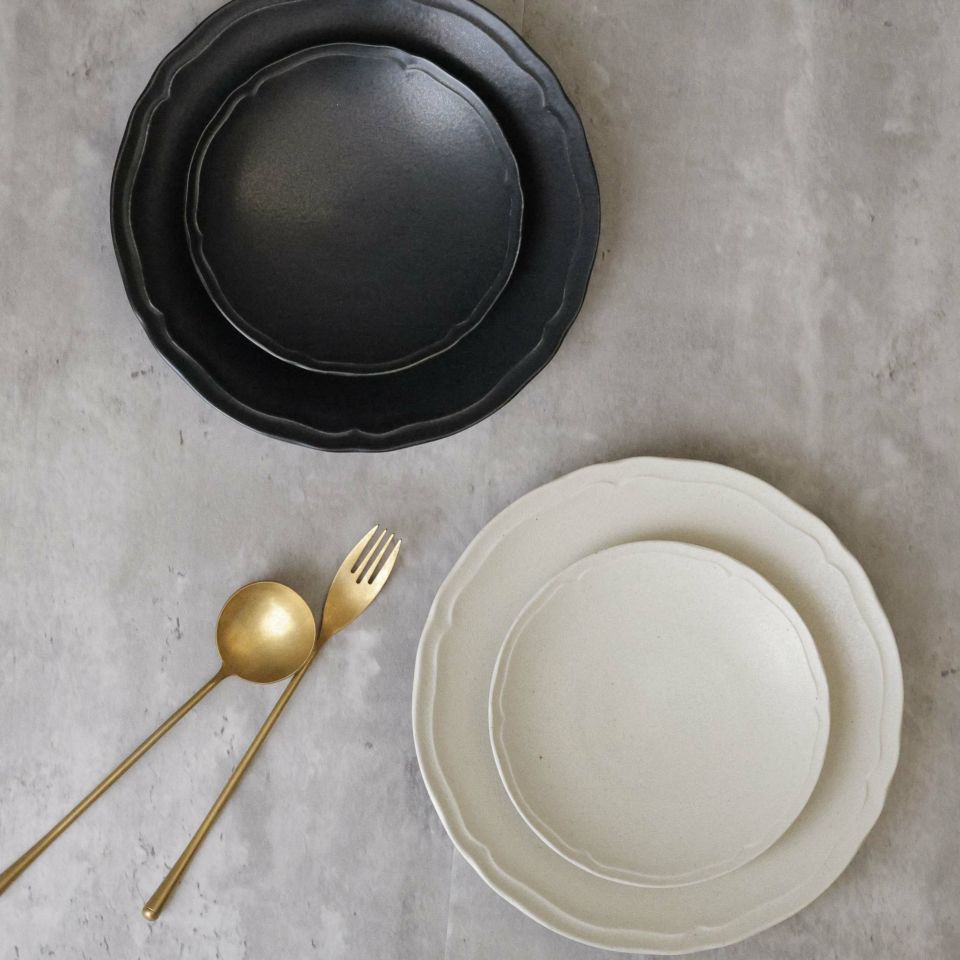 美濃焼　シンプルプレート皿　磁器　RINKA