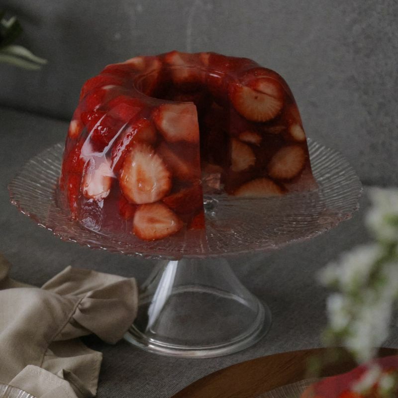 ガラス製　コンポートケーキスタンド　フォーカス