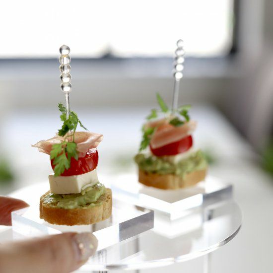 アクリル製　ミニプレート　6枚セット