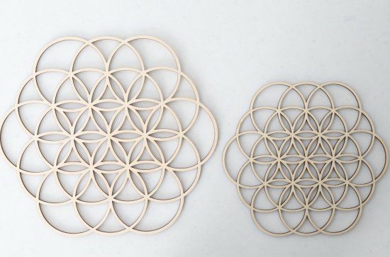 木製プレイスマット折敷　和モダン七宝つなぎ｜M苦楽園オリジナル｜