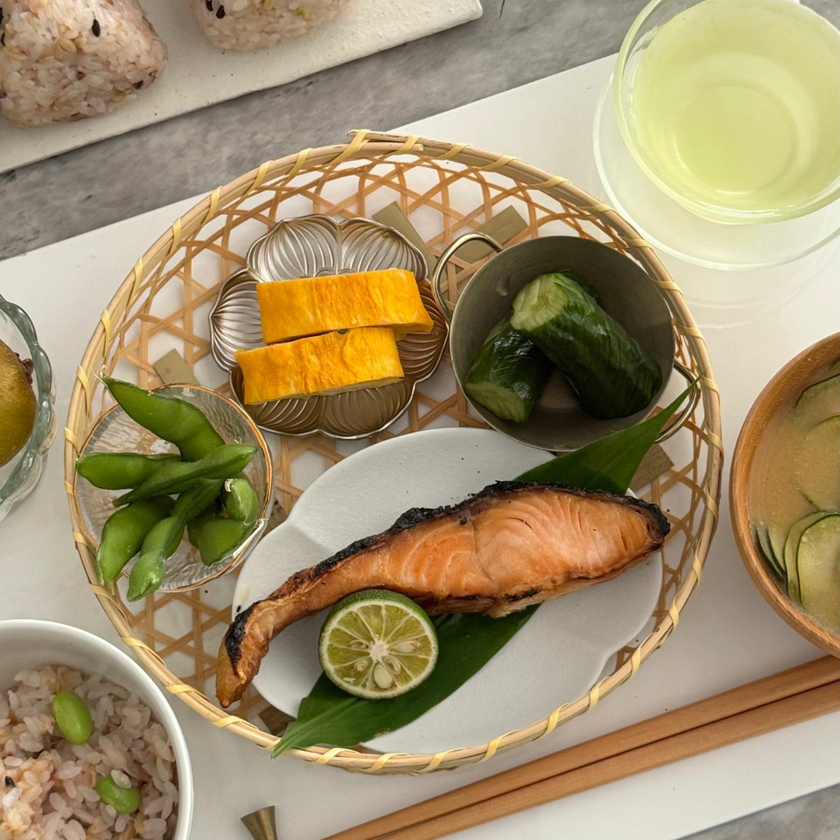 竹製かご お弁当箱丸ラウンド｜M苦楽園｜おしゃれな食器通販サイト｜M