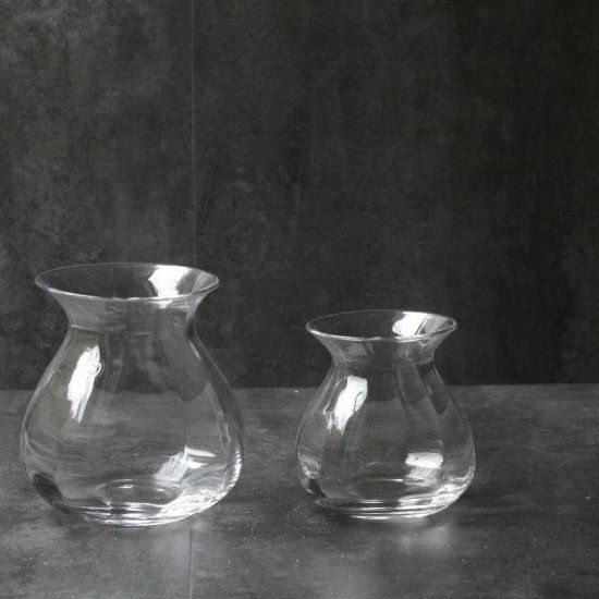 ガラス製花器 花瓶 ガラスフラワーベース フランボワーズ｜M苦