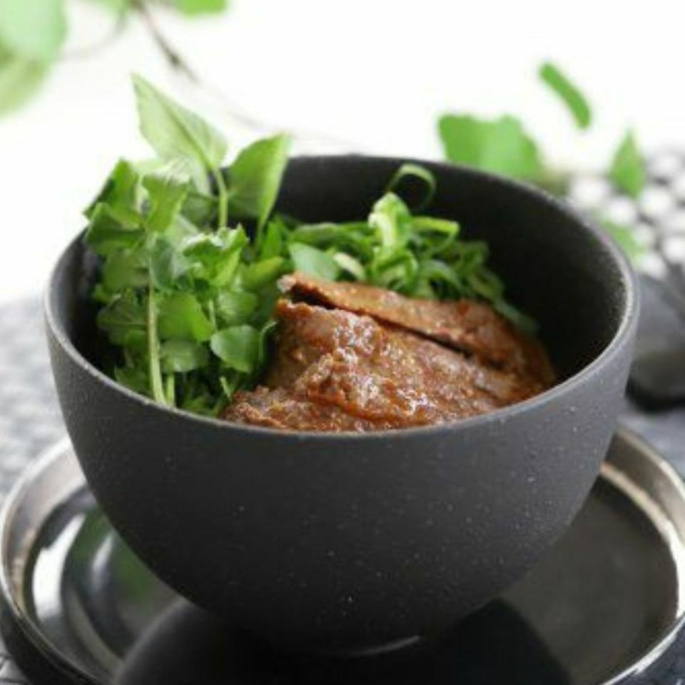 美濃焼　黒い丼　陶磁器　 14cm　YOZORA