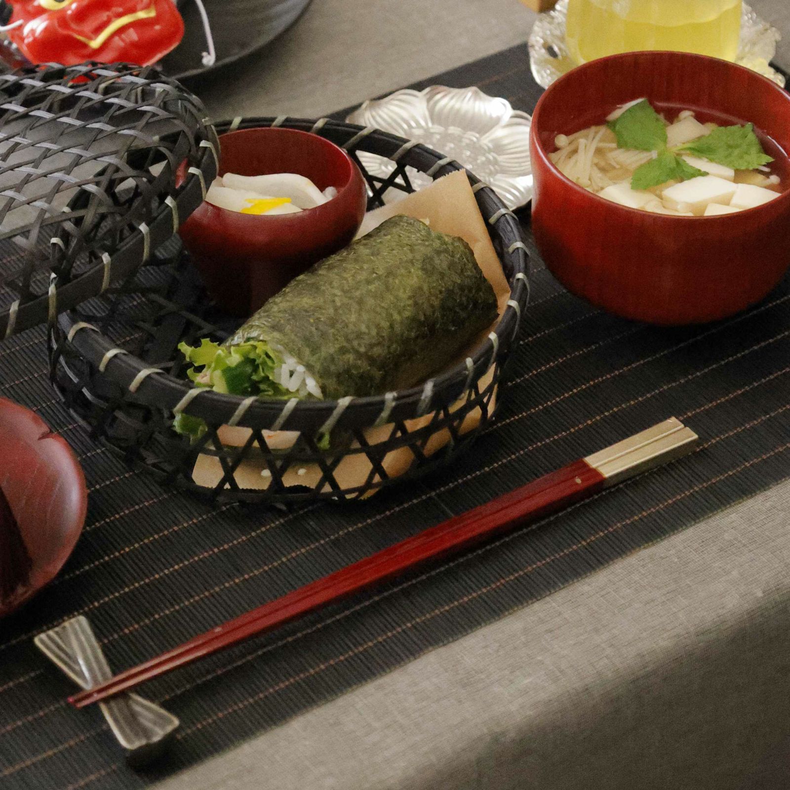 美濃焼　福重ね　箸置き　2個セット　磁器　5.4cm