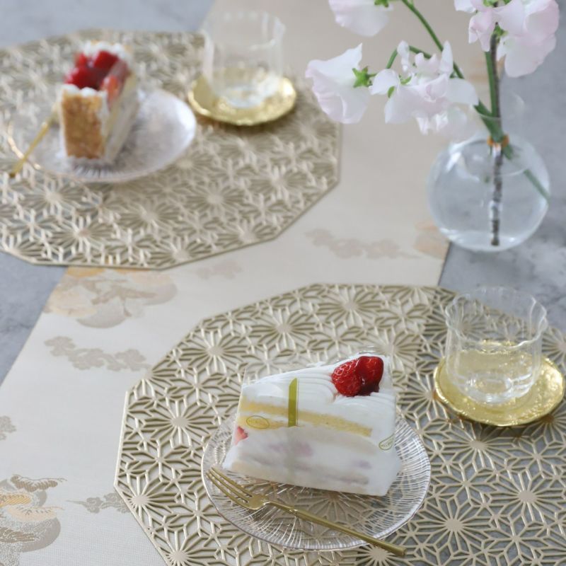 小菊　ゴールドシルバーランチョンマット
