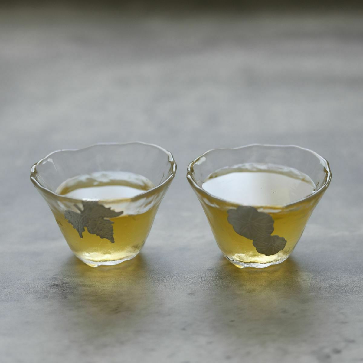 ペアギフトセット　錫ガラス小鉢