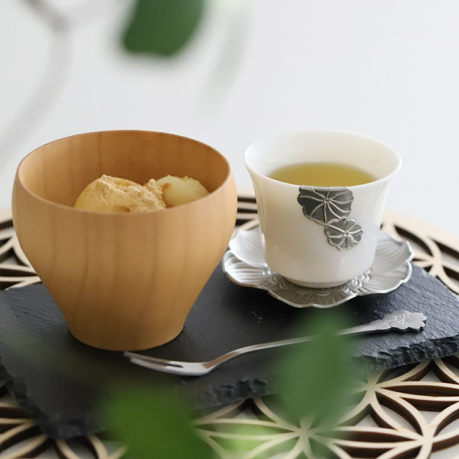 新品　香港茶盤　一本木工夫茶茶盤セット　喫茶セット喫茶の方のお譲りいたします