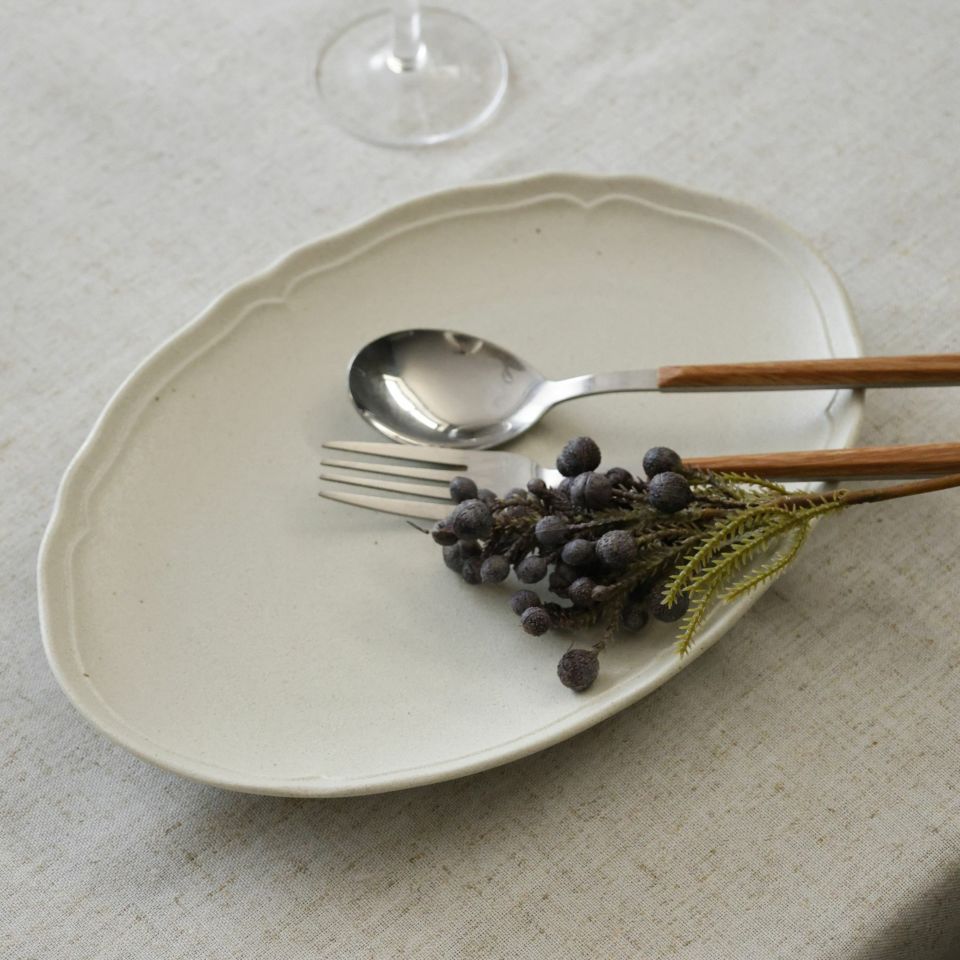 ステンレス製　カトラリー 　フォーク・スプーン・ナイフ　木目調