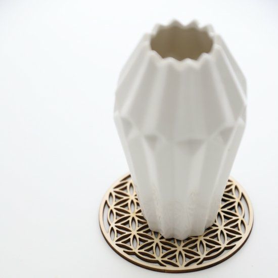 木製　和モダンコースター　七宝シリーズ｜M苦楽園オリジナル｜10cm丸七宝