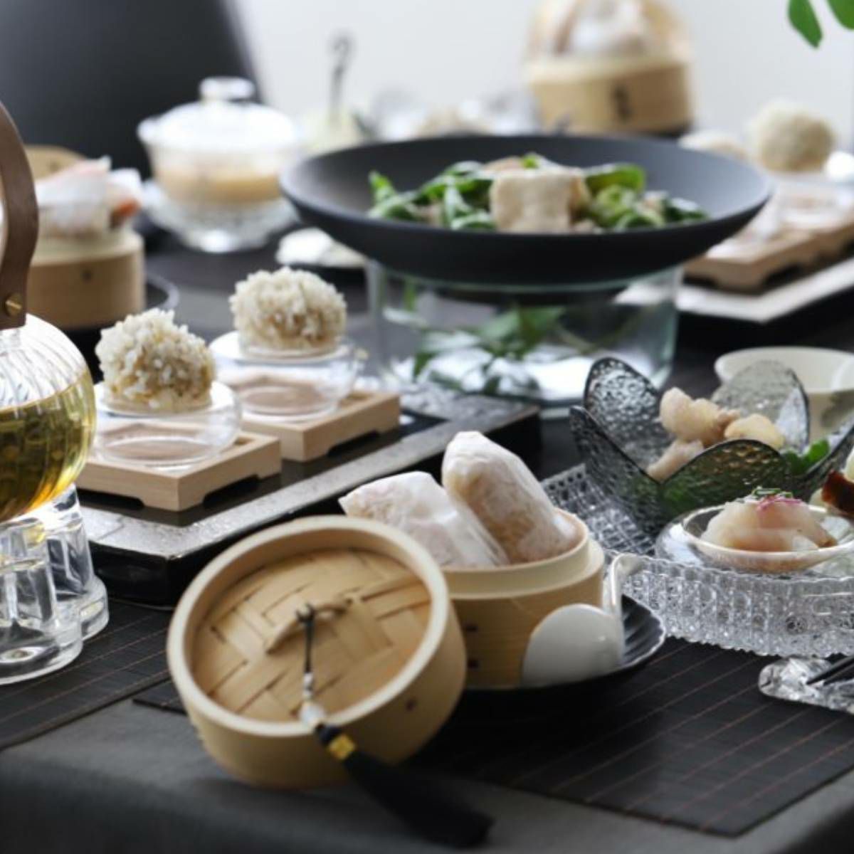 竹製　中華蒸篭セイロ　身・蓋セット10cm