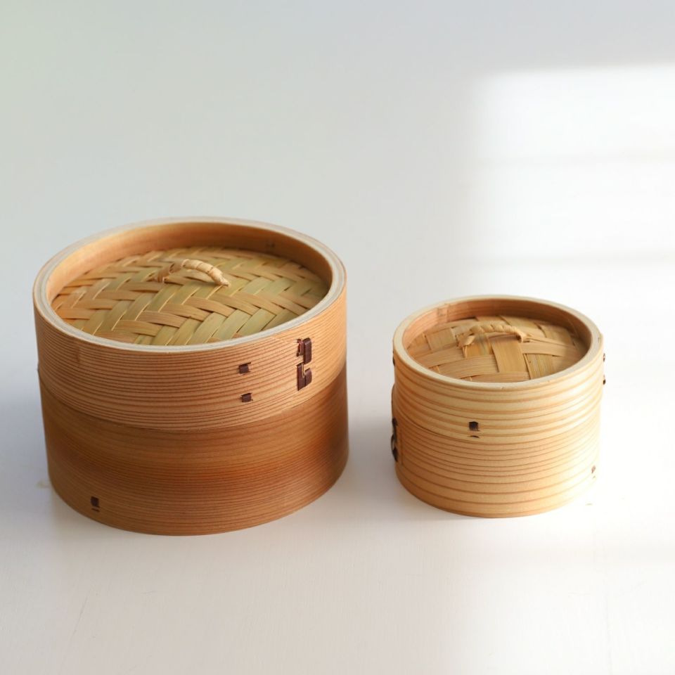 竹製　中華蒸篭セイロ　身・蓋セット