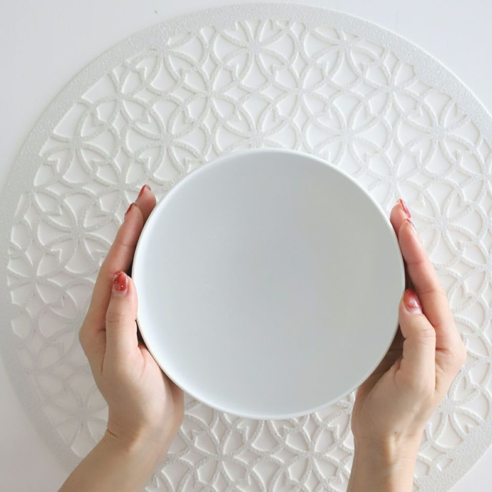 有田焼　白い丼・ボウル　磁器　スノー　17cm