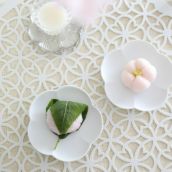 有田焼 白い梅小皿 磁器 スノー 10.5cm