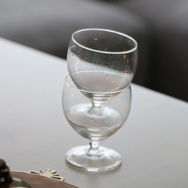 ガラス製　スタッキング　ワインゴブレットグラス　10cm　６脚セット　Taverne　