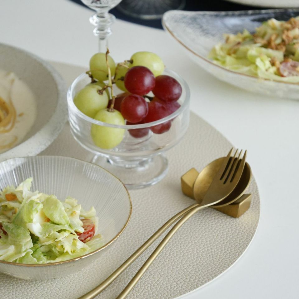 ステンレス製　シンプルカトラリーレスト箸置　ゴールド