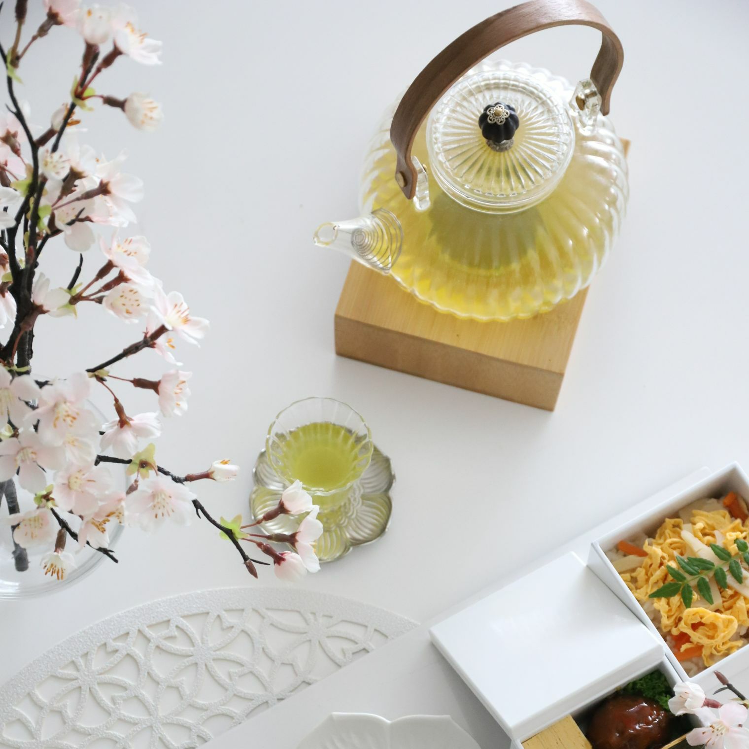 アートフラワー　淡雪の桜