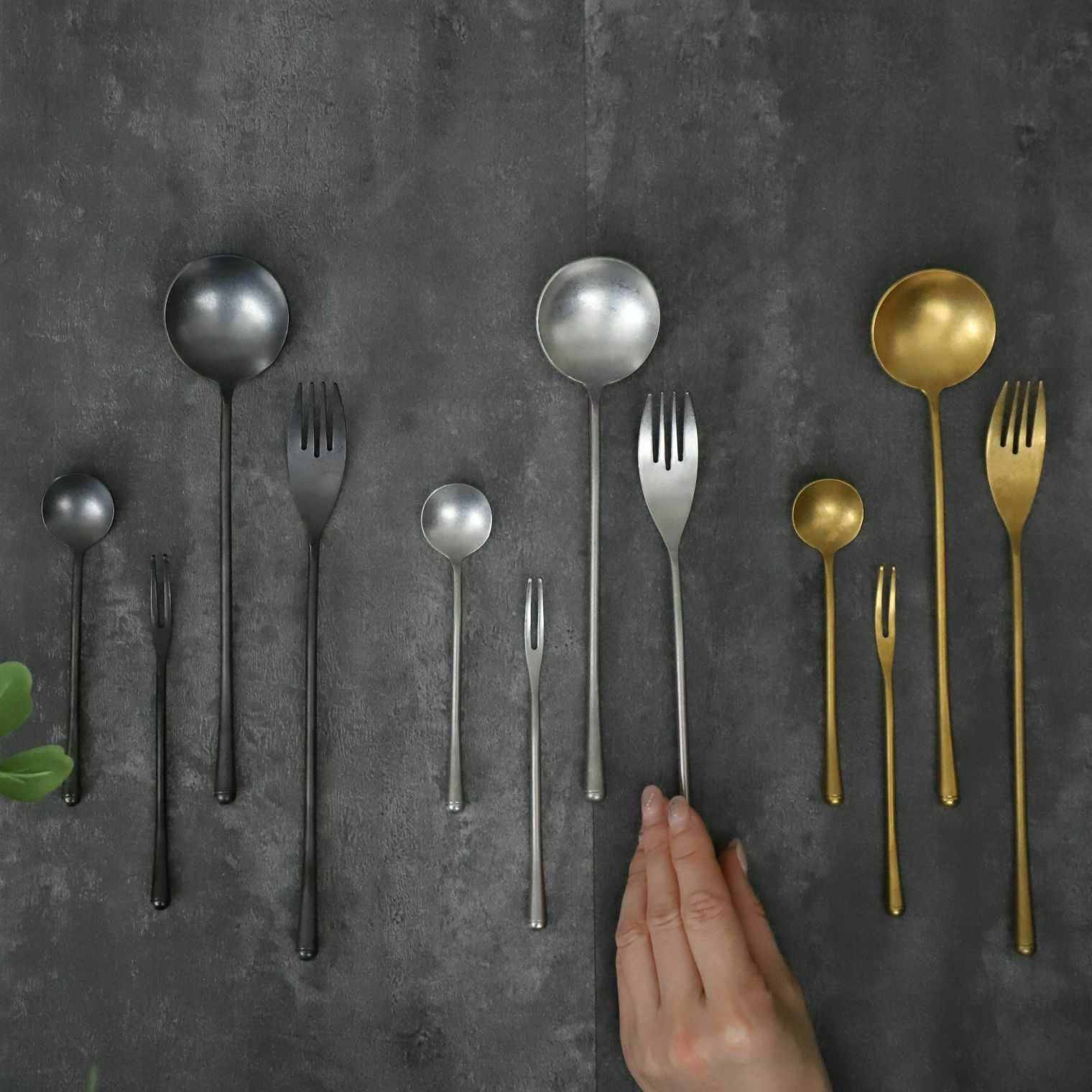 ステンレス製カトラリー　ブラッシュマット