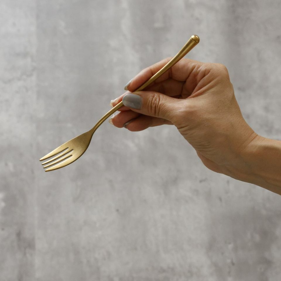 ステンレス製カトラリー　ブラッシュマットゴールド