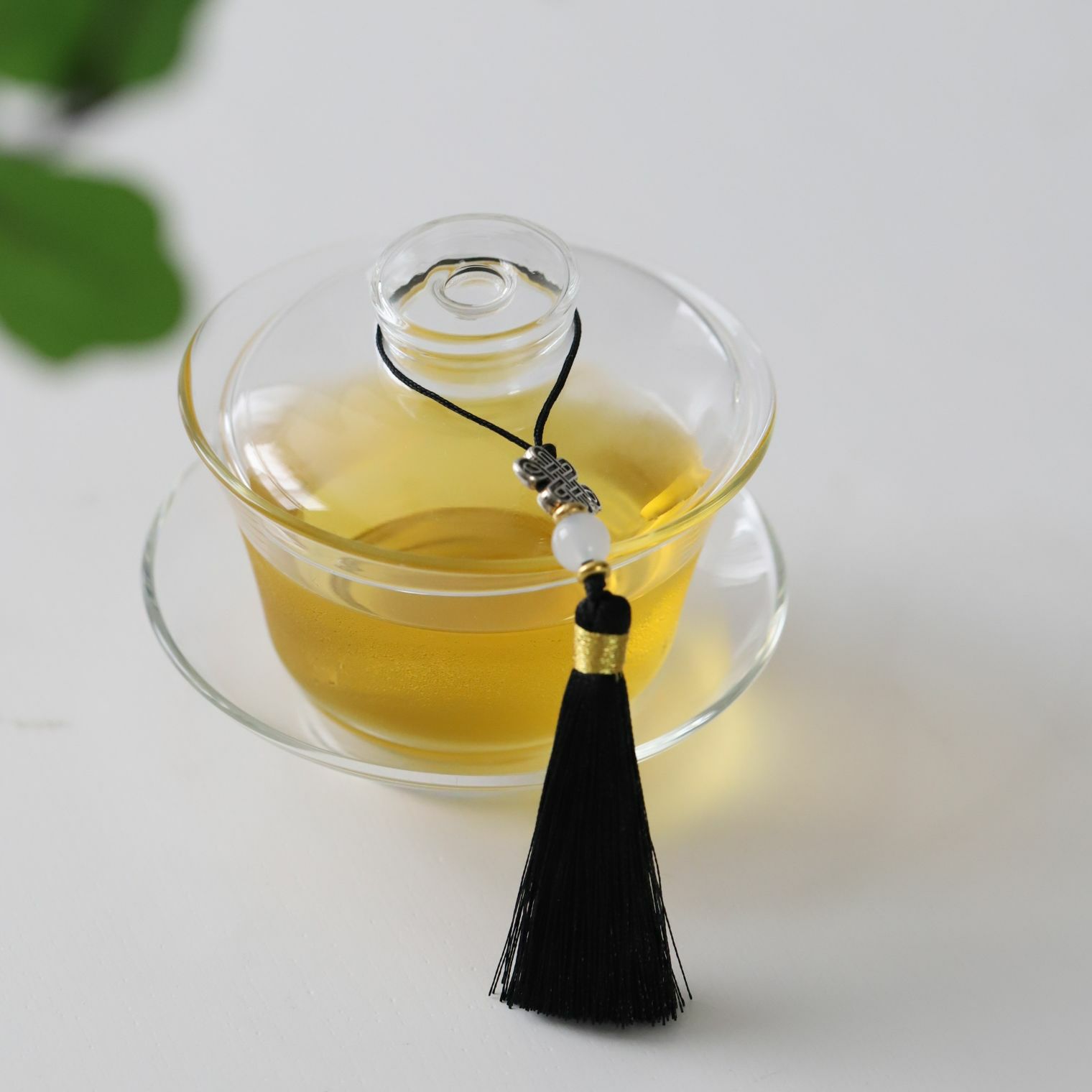 耐熱ガラス製ソーサー付き蓋碗茶器シンプル｜M苦楽園｜おしゃれな食器