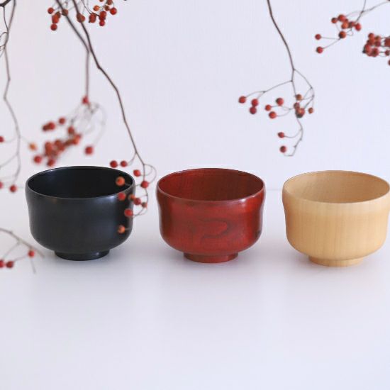 木製漆器 木製漆器 花蝶蒔絵 吸物椀 10客 漆芸 木製漆器 花