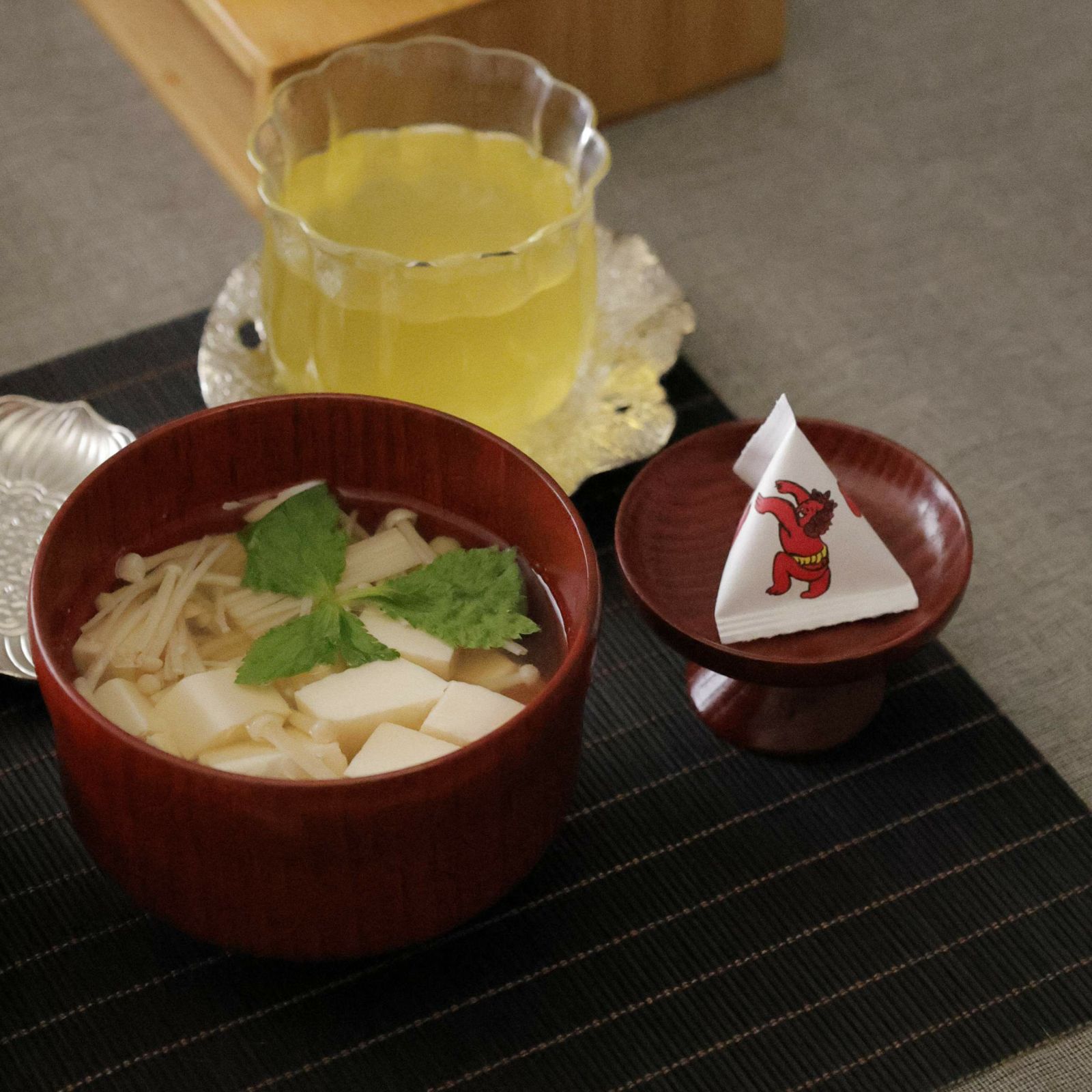 木製　漆器　ひさご味噌汁椀　10cm　ナチュラル