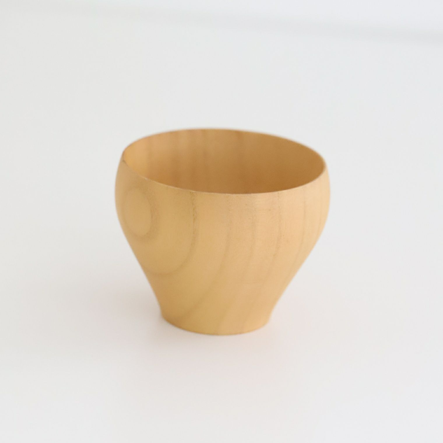 木製　漆器デザートカップ椀　8.5cm　ナチュラル