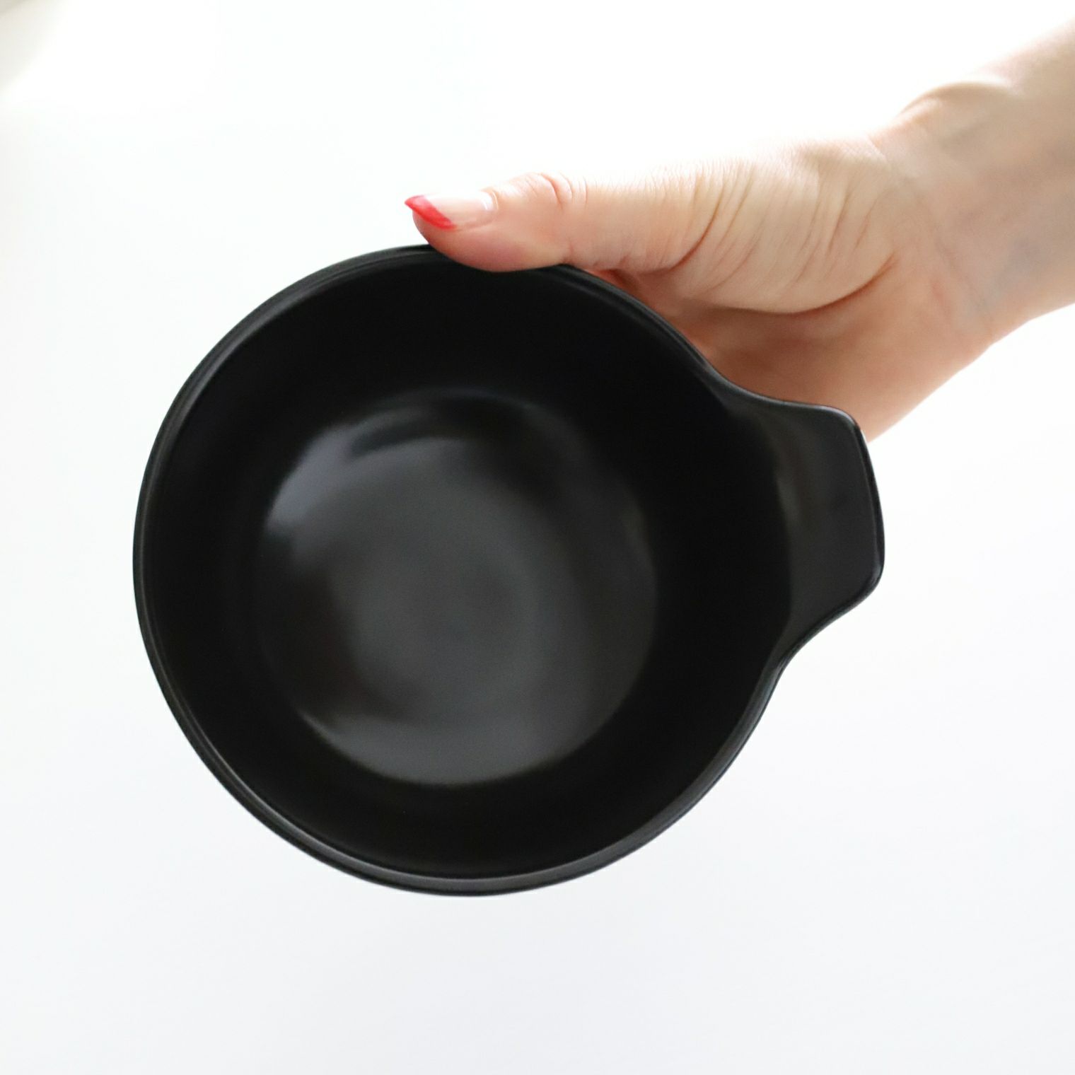 美濃焼　シンプルとんすいボウル　陶磁器　14cm　黒